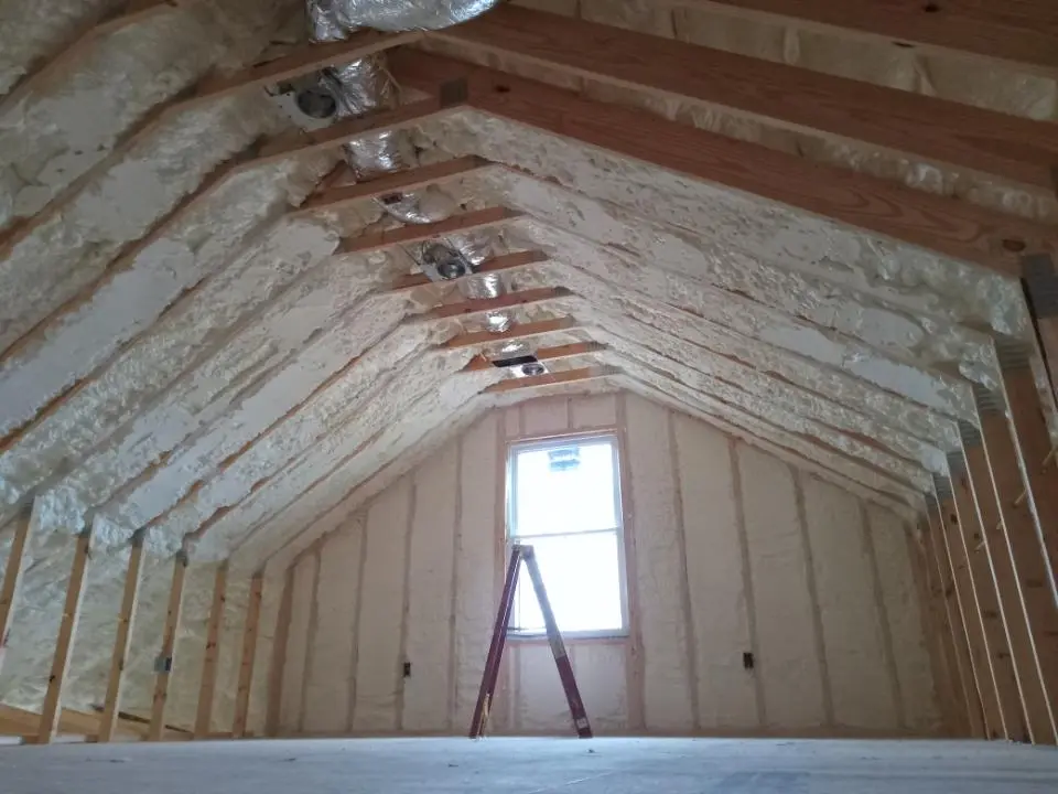 Spray foam roofing application for Crawl Space Insulation project in Atlanta